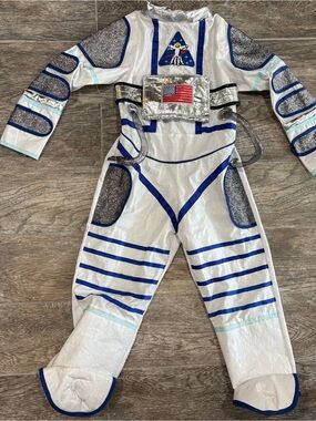 Teetot Adventure Factory Astronaut Halloween Costume Sz 5-6 Yrs